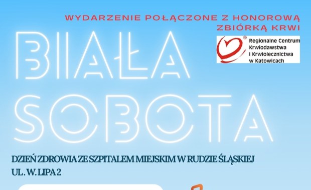 Biała Sobota w Szpitalu Miejskim w Rudzie Śląskiej. Będą bezpłatne porady specjalistów