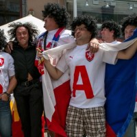 Kibice reprezentacji Czech czekają na wieczorny mecz Mistrzostw Europy w piłce nożnej