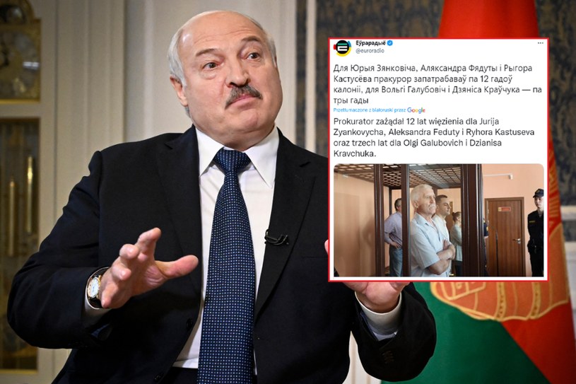 Białoruś. Prokuratura żąda 12 lat więzienia dla oskarżonych o "zamach na Łukaszenkę"
