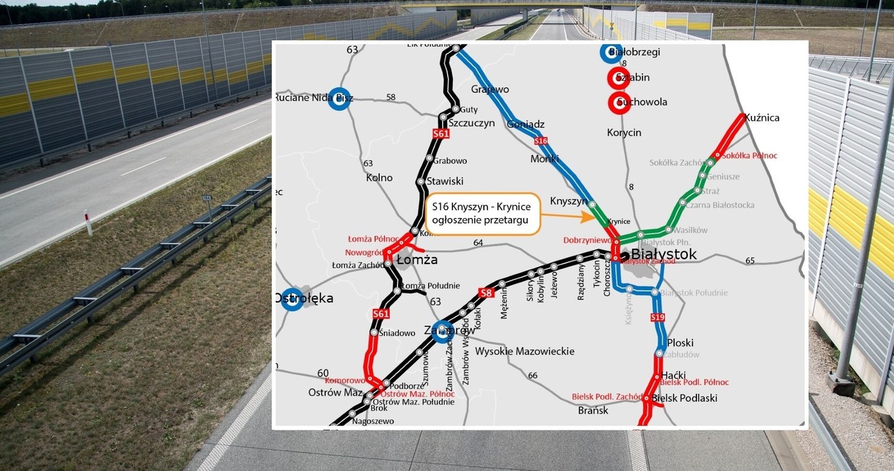 Białostocki oddział GDDKiA poinformował o ogłoszeniu przetargu na wykonawcę odcinka drogi S16. /Wojciech Strozyk/REPORTER/ East News/ GDDKiA  /