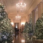 ​Biały Dom gotowy na Boże Narodzenie. Największa "ozdoba" jest w Pokoju Niebieskim