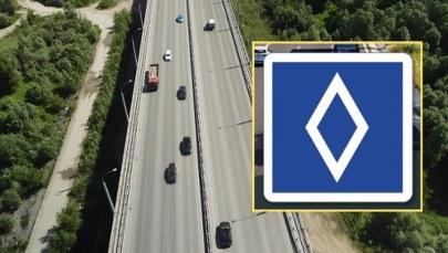 Biały romb na niebieskim tle. Kierowcy z Polski nie wiedzą co oznacza ten znak drogowy