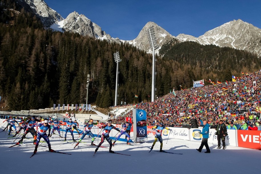 Biathloniści będą rywalizować w Anterselvie /ANDREA SOLERO /PAP/EPA