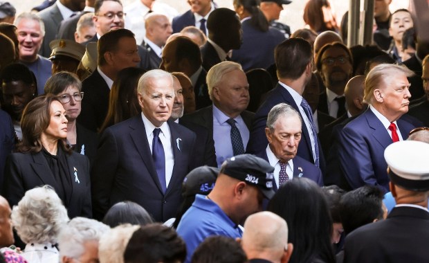 Biden, Harris i Trump na obchodach rocznicy zamachów na World Trade Center