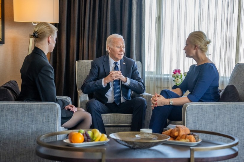 Biden spotkał się z żoną i córką Nawalnego. Mówił o "dziedzictwie odwagi" 