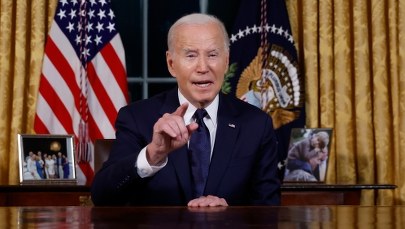 Biden w orędziu: Putin już zagroził Polsce, że jej zachodnie ziemie są "darem" od Rosji