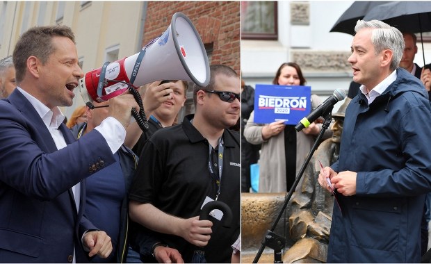 Biedroń o poparciu Trzaskowskiego w II turze wyborów: "Przyjdzie jeszcze czas na rozmowy"