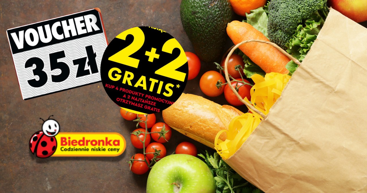 Biedronka daje voucher i dorzuca 2+2 gratis – promocje tylko przez dwa dni /Canva Pro /INTERIA.PL
