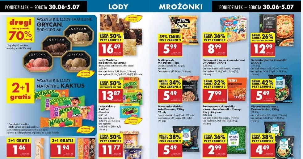 Biedronka oferuje lody Grycan 70% taniej! /Biedronka /INTERIA.PL