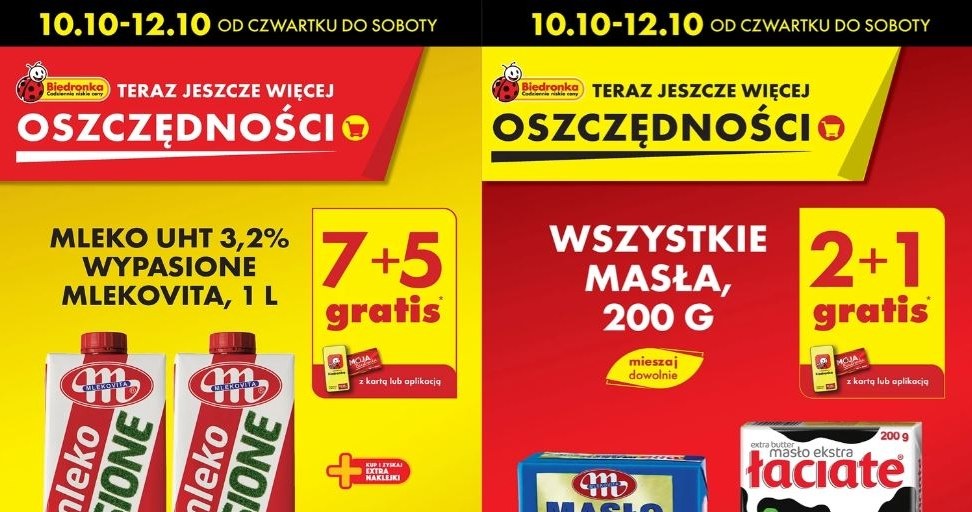 Biedronka oferuje mleko i masło za darmo! /Biedronka /INTERIA.PL