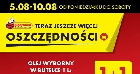 Biedronka oferuje olej w gratisie! /Biedronka /INTERIA.PL