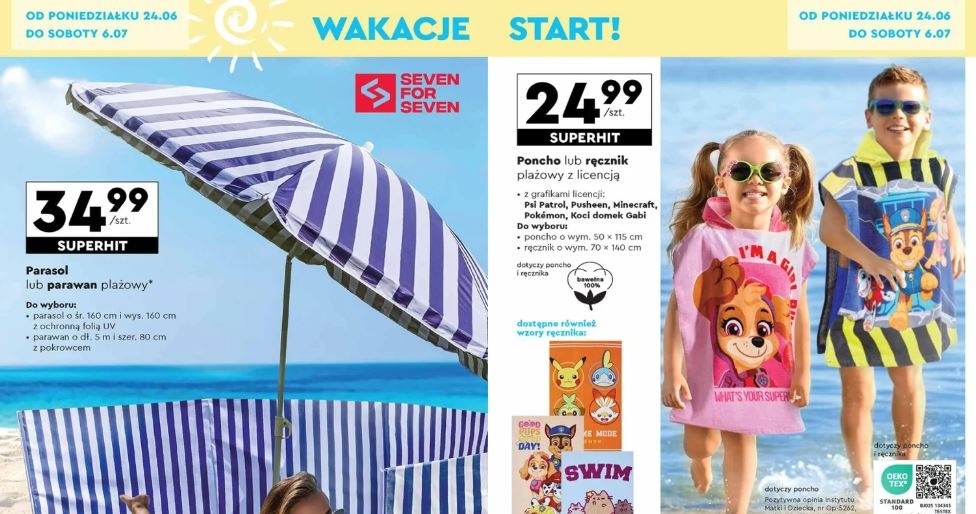 Biedronka oferuje parawany i parasole na plażę! /Biedronka /INTERIA.PL