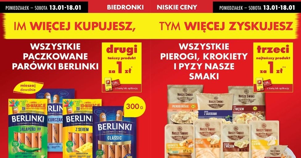 Biedronka oferuje produkty za 1 zł! /Biedronka /INTERIA.PL