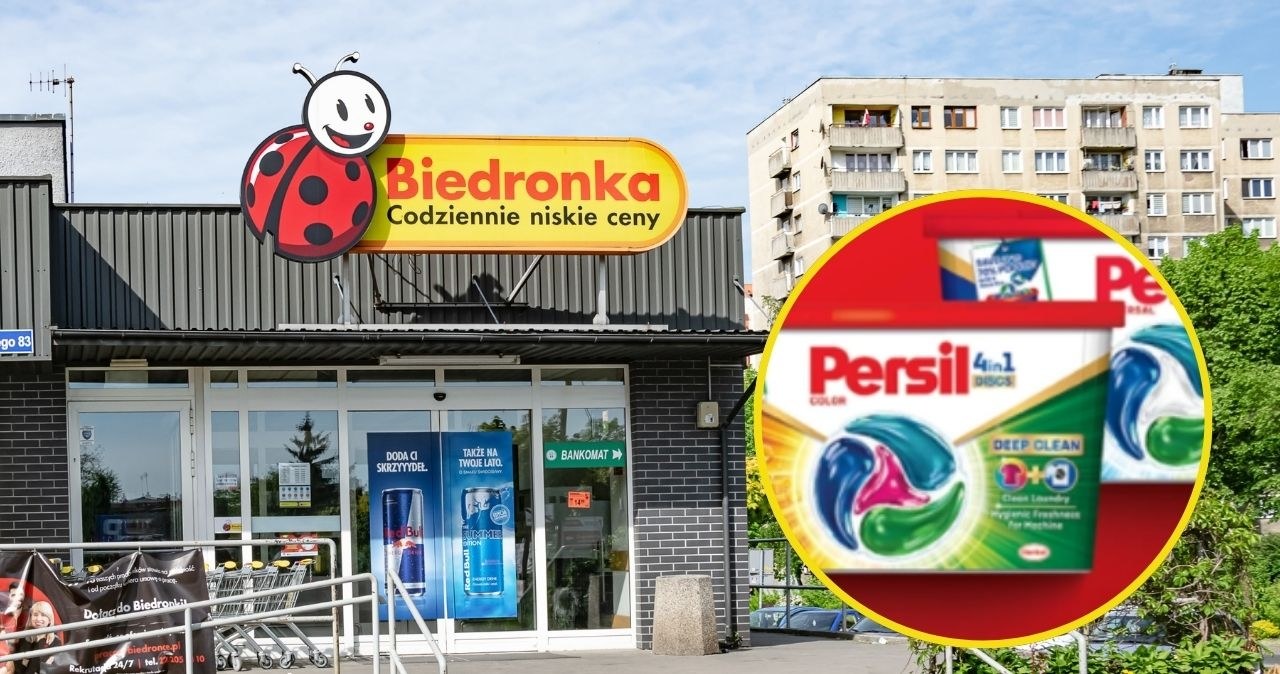 Biedronka oferuje promocję na kapsułki do prania Persil! /adobestock/Biedronka /INTERIA.PL