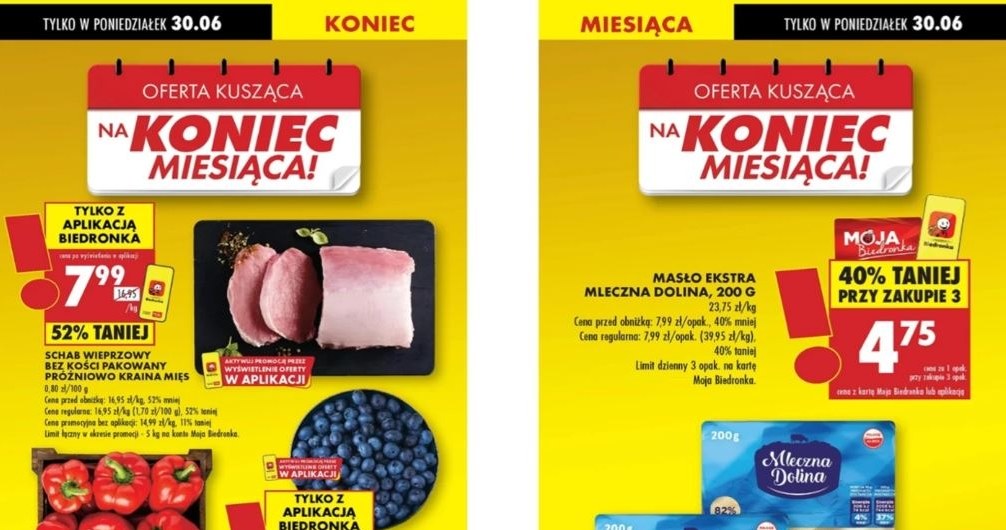 Biedronka oferuje promocje na koniec miesiąca! /Biedronka /INTERIA.PL