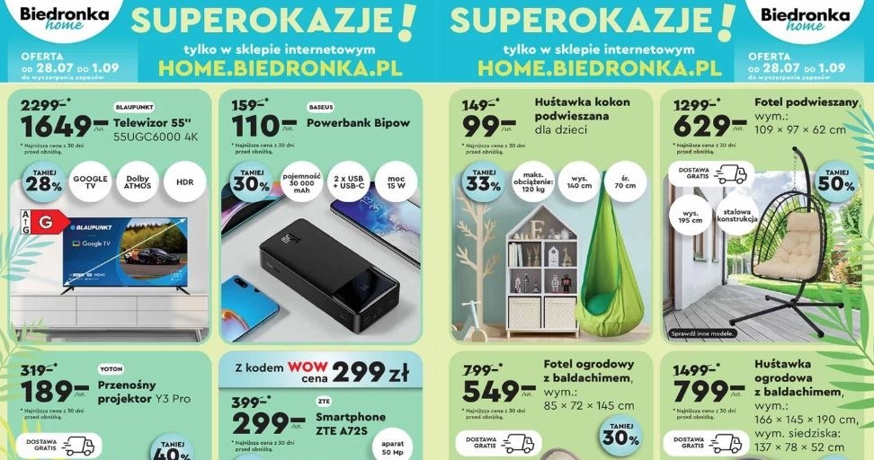 Biedronka oferuje promocje na meble ogrodowe! /Biedronka /INTERIA.PL