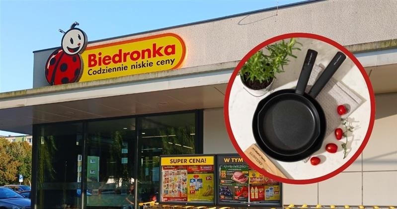 Biedronka oferuje promocję na patelnie od Mateusza Gesslera! /adobestock/Biedronka Home /INTERIA.PL