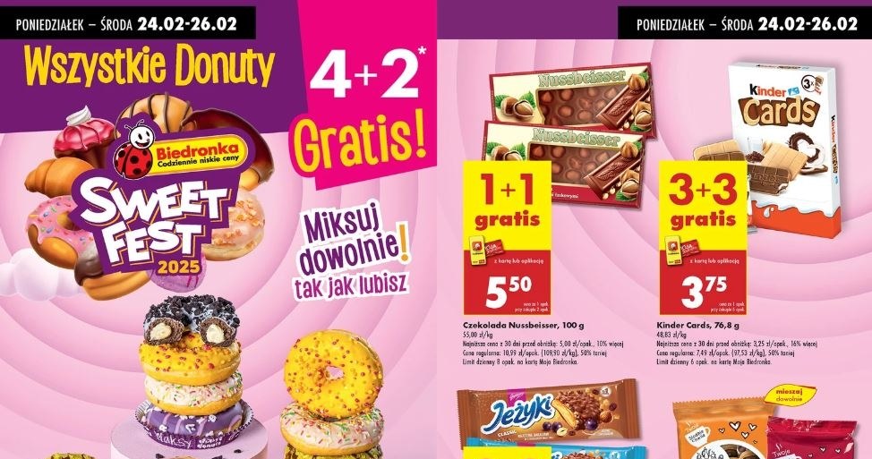 Biedronka oferuje promocję na wszystkie donuty! /Biedronka /INTERIA.PL