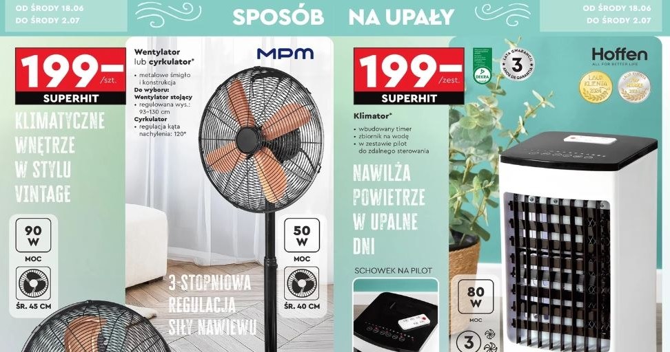 Biedronka oferuje wentylatory i klimatory w niskich cenach! /Biedronka /INTERIA.PL