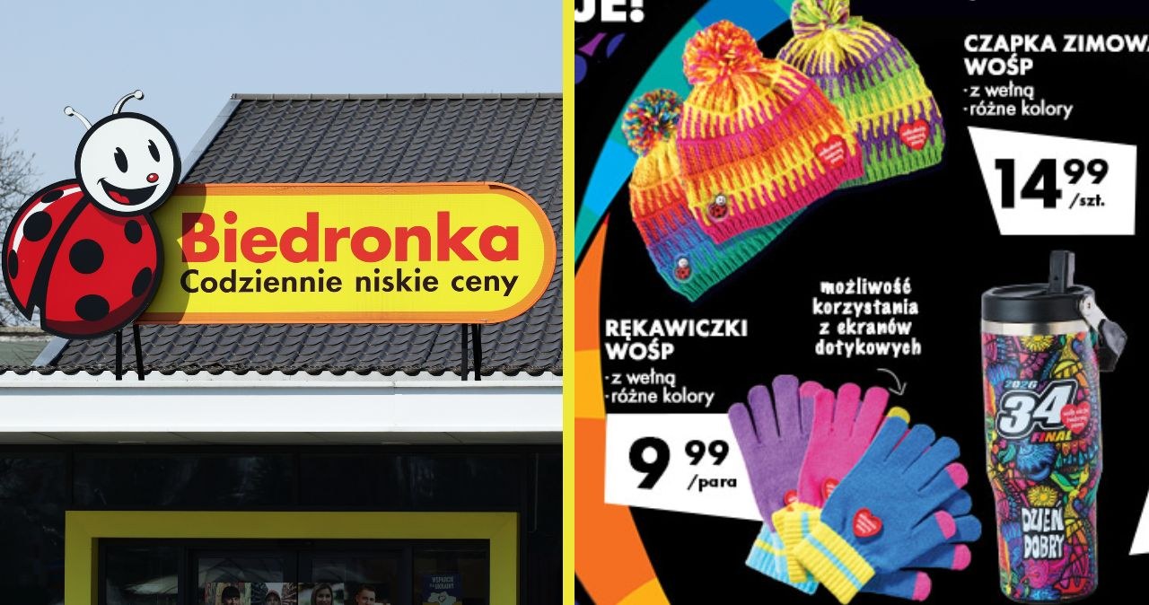 Biedronka pomaga WOŚP. Kupujesz gadżety i realnie wspierasz 34. Finał /Biedronka /INTERIA.PL