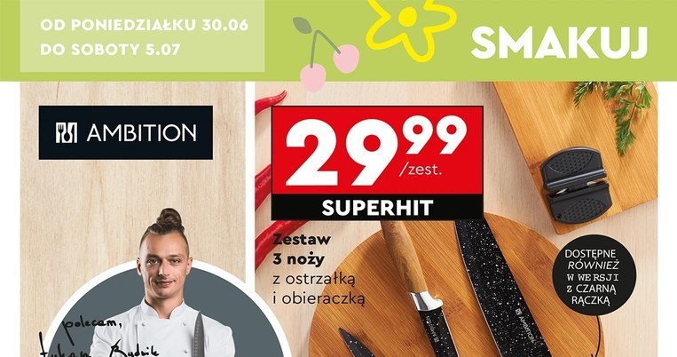 Biedronka przeceniła akcesoria kuchenne Ambition. Garnki, noże i patelnie kupisz za bezcen! /Biedronka /INTERIA.PL