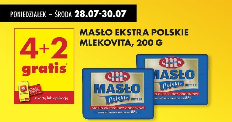 Biedronka rozdaje masło za darmo! Sprawdź, ile sztuk możesz zgarnąć /Biedronka /INTERIA.PL