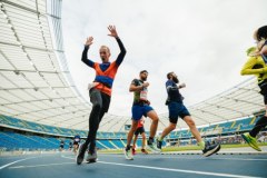 Biegacze na trasie 17. Silesia Marathonu