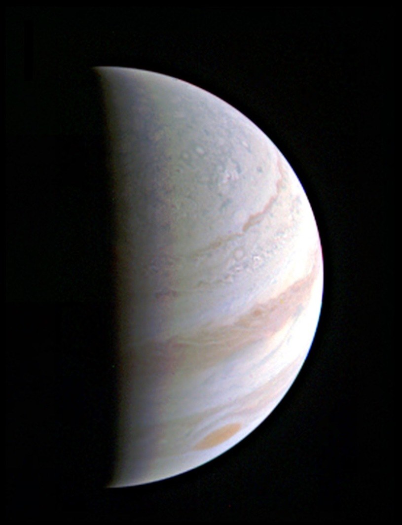 Biegun północny Jowisza, sfotografowany 27 sierpnia /NASA