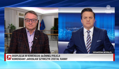 Biernacki w "Gościu Wydarzeń" o wybuchu w Komendzie Głównej Policji: Absurdalna sytuacja