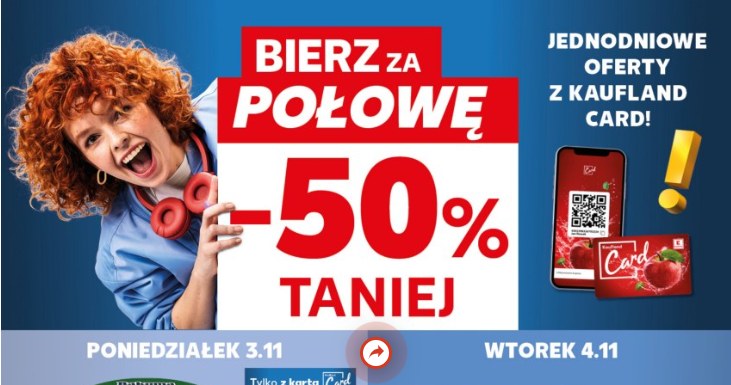 "Bierz za połowę!" – hity dnia -50% /Kaufland /INTERIA.PL