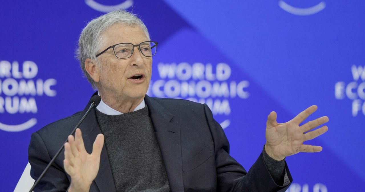 Bill Gates podczas World Economic Forum w Davos /MARKUS SCHREIBER/ASSOCIATED PRESS /East News