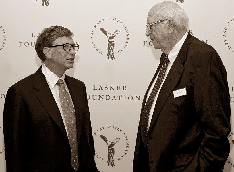 Bill Gates z ojcem, Williamem H. Gates Sr /AFP