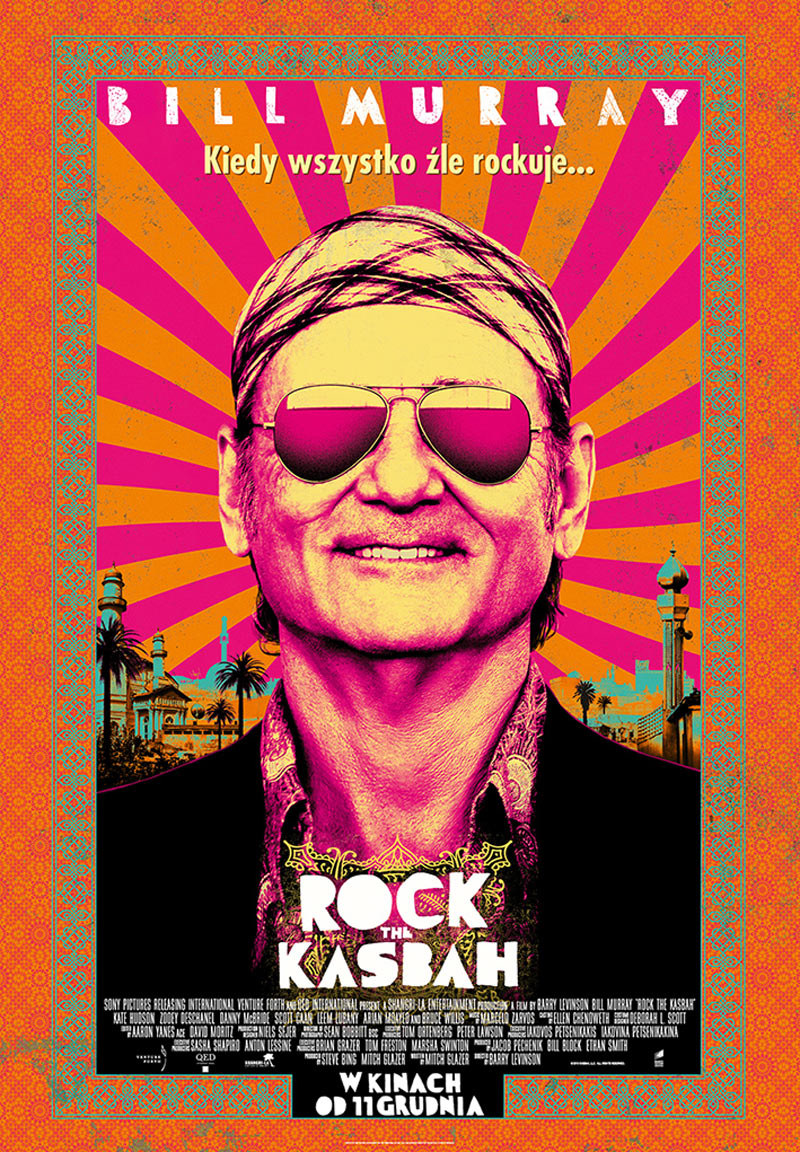 Bill Murray na plakacie filmu "Rock the Kasbah" /materiały dystrybutora