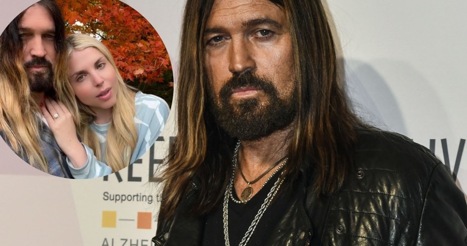 Billy Ray Cyrus i jego nowa narzeczona Firerose. /Damairs Carter/MPI / Capital pictures / Forum; PLANET PHOTOS / Planet / Forum /Agencja FORUM