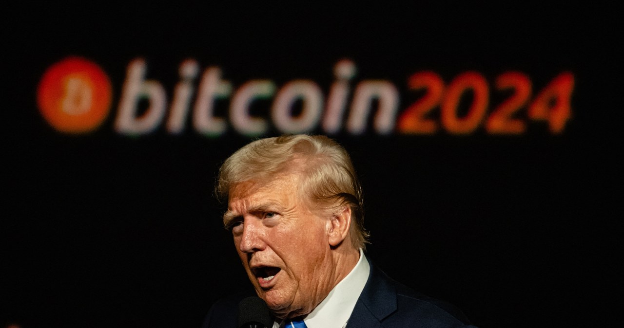 Bitcoin błyskawicznie zareagował na wyborcze zwycięstwo Donalda Trumpa i ustanowił cenowy rekord wszech czasów. /GETTY IMAGES NORTH AMERICA /AFP