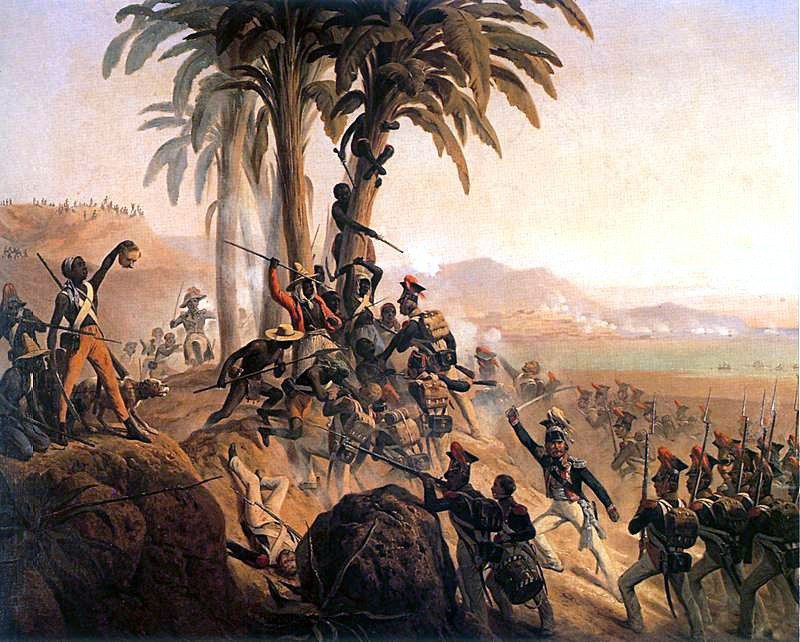 Bitwa na San Domingo na obrazie Januarego Suchodolskiego /Wikimedia Commons – repozytorium wolnych zasobów /INTERIA.PL/materiały prasowe
