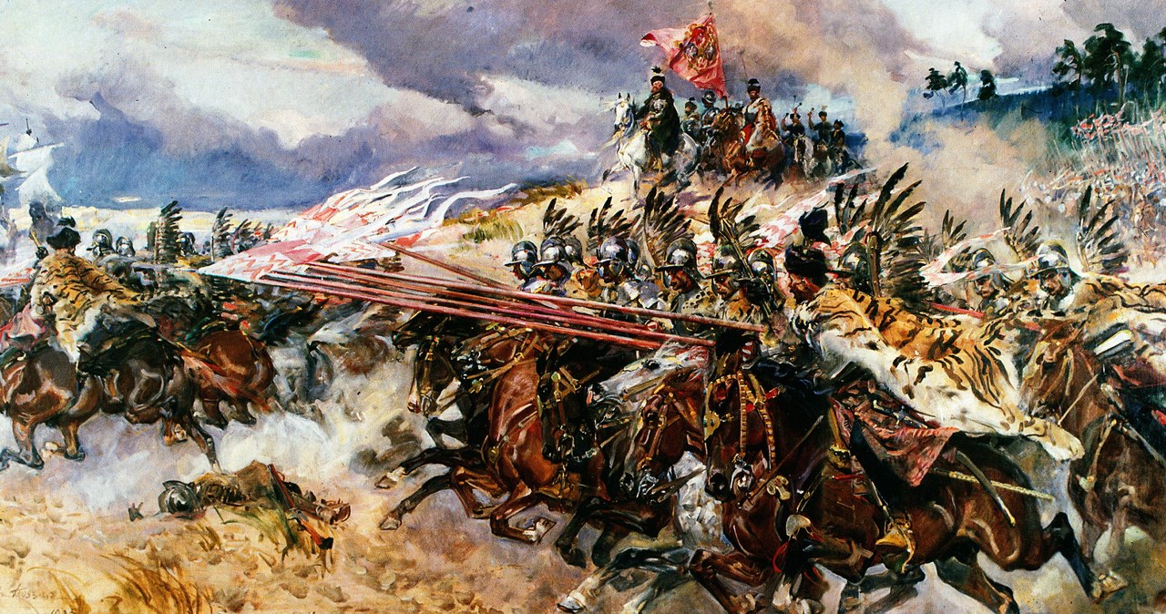 Bitwa pod Kircholmem /Wojciech Kossak (1856-1942) /domena publiczna