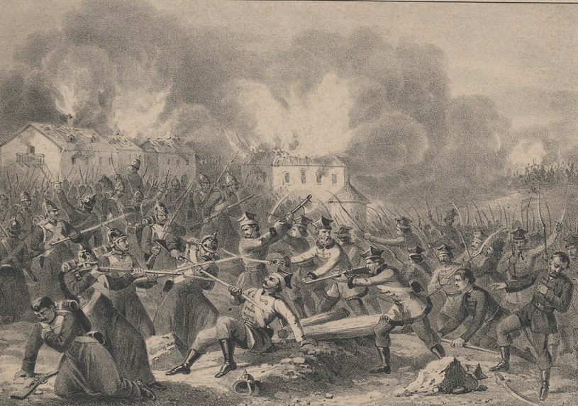 Bitwa pod Miechowem 17 lutego 1863 roku /Polona /domena publiczna