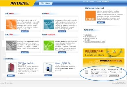 Biuletyn akcje i konkursy SMS /INTERIA.PL