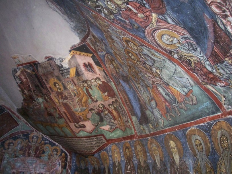 Bizantyjskie malowidła na ścianach Enkleistry &nbsp; /Ewa Gajewska /Styl.pl