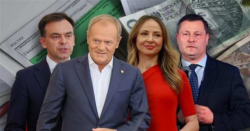 Biznes liczy na bardziej pogłębiony dialog z rządem. Od lewej: minister finansów Andrzej Domański, premier Donald Tusk, minister rodziny, pracy i polityki społecznej Agnieszka Dziemianowicz-Bąk i minister rozwoju Krzysztof Paszyk /Zbyszek Kaczmarek, Jacek Szydłowski / Agencja Forum; Wojciech Olkuśnik, Bartłomiej Magierowski /Reporter