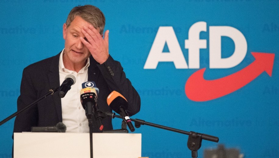 Bjoern Hoecke, szef frakcji AfD w Turyngii /Sebastian Kahnert  /PAP/EPA