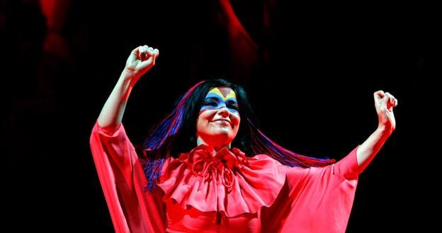 Bjork na scenie /AFP