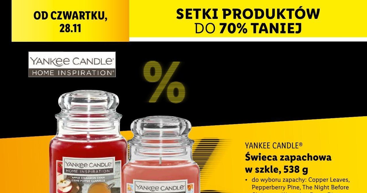 Black Friday pachnie Yankee Candle! Wyjątkowe świece w Lidlu w supercenach! /Lidl /INTERIA.PL