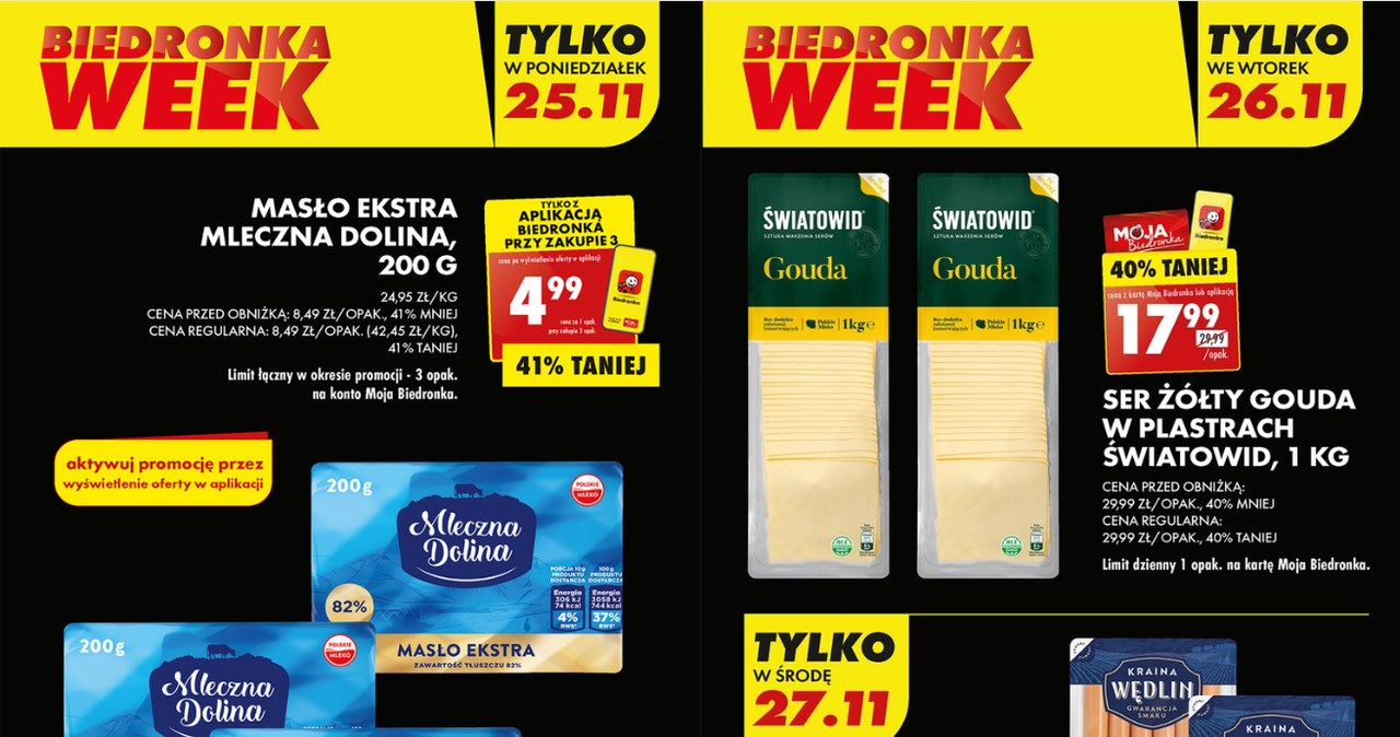 Black Week w Biedronce z kartą Moja Biedronka /Biedronka /INTERIA.PL