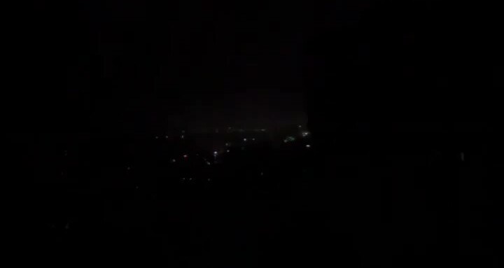 Blackout w Biełgorodzie (screen z nagrania) /@Tendar (X) /