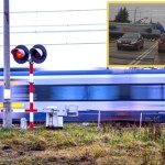 Błąd dróżnika pod Bydgoszczą. Kierowcy byli blisko zderzenia z pociągiem