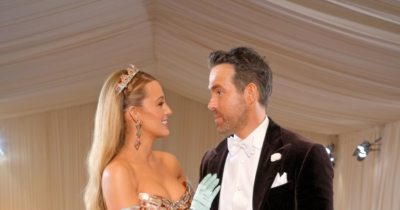 Blake Lively i Ryan Reynolds na Met Gali 2022 /Kevin Mazur /Getty Images