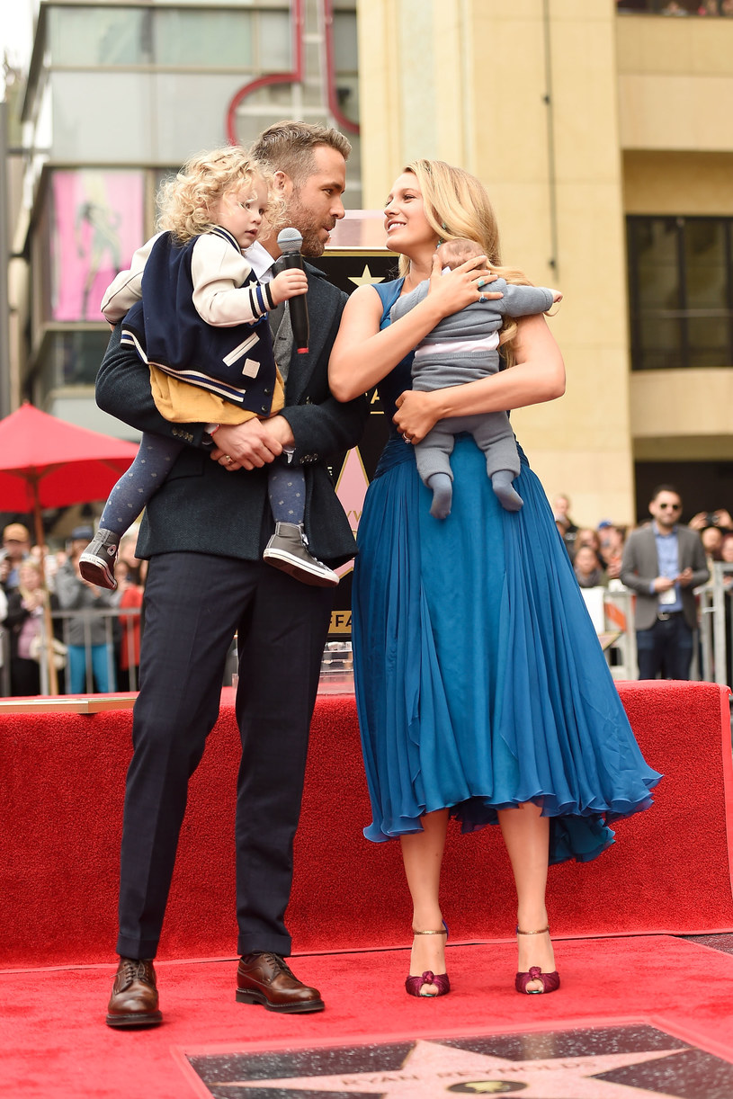 Blake Lively z mężem Ryanem Rynoldsem i dziećmi /Matt Winkelmeyer /Getty Images