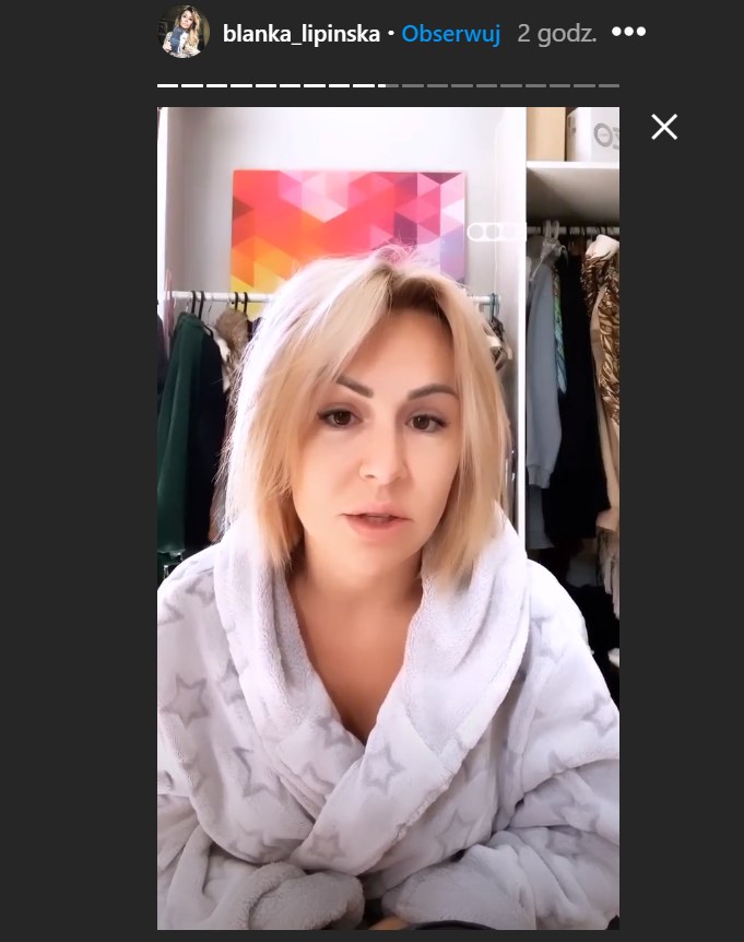 Blanka Lipińska komentuje na swoim Instastories film "Nic się nie stało" /materiały prasowe